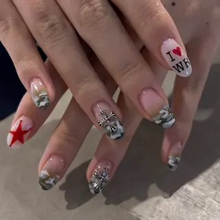 ネイル SHELLTOKYO 💜Kazamakiのネイルデザイン