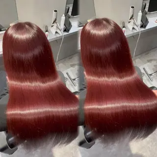 ロング 新宿♡暖色カラー/ エクステ/スズ‎🤍のヘアスタイル