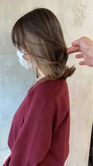 ミディアム 【縮毛矯正髪質改善】 中山健太のヘアスタイル