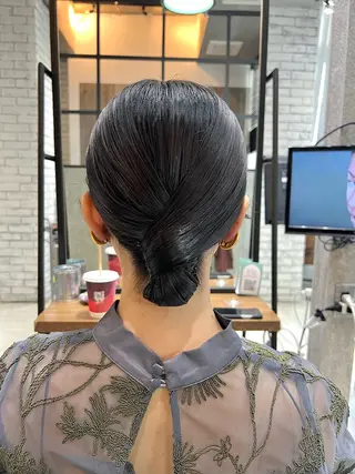 セミロング ヘアアレンジ 🌿ニュアンス/髪質 改善🌿Fukudaのヘアスタイル