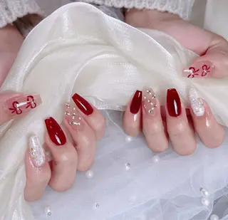 ネイル 🎀も ものネイルデザイン