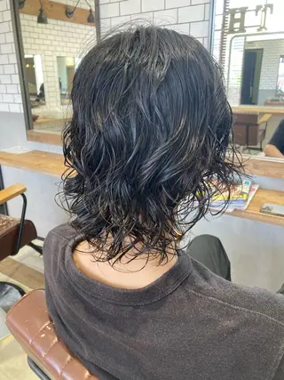 ミディアム 菊地 優斗のヘアスタイル