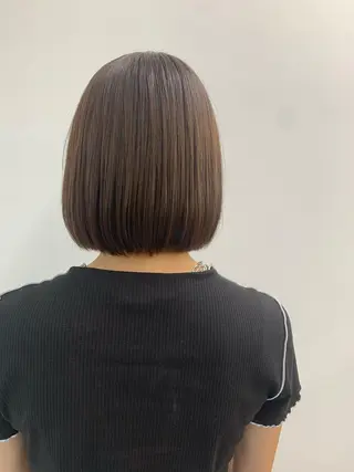 ミディアム 美髪縮毛矯正🫧 艶カラー/スズカのヘアスタイル