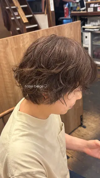ショート カラー パーマ cipre 萌乃のヘアスタイル