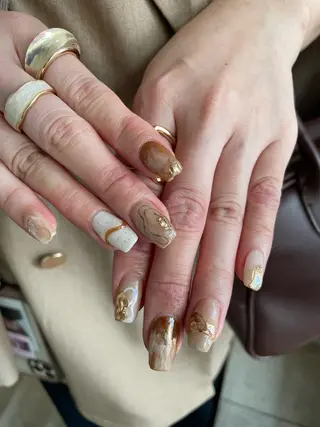 ネイル 【淡色color/ nail】maikoのネイルデザイン