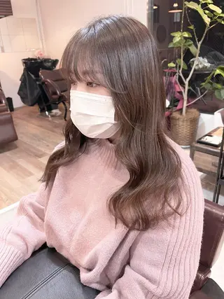 カラー 髪質改善で 憧れの潤艶美髪にのヘアスタイル