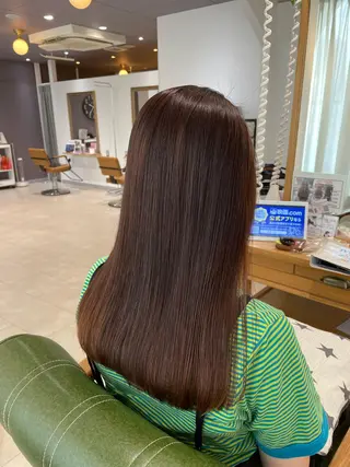 セミロング カラー パーマ 過去一の柔髪ヘア 🌿einshairのヘアスタイル