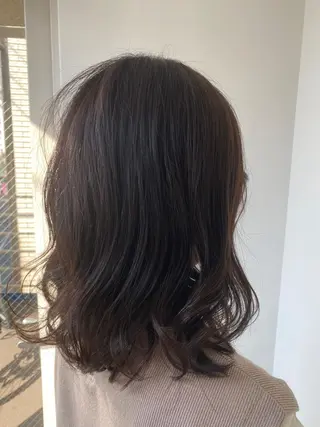 セミロング カラー パーマモデル募集中 渥美翔人のヘアスタイル