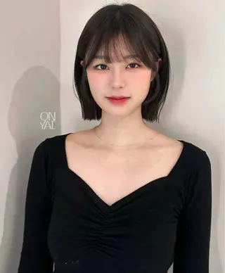 ショート rinka/暖色 ボブカットモデルのヘアスタイル