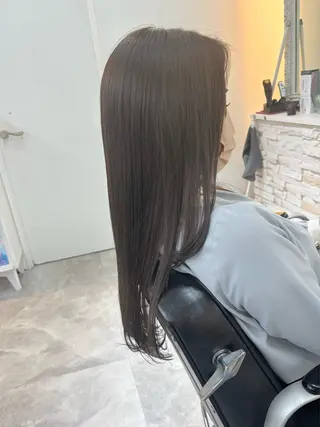 ロング カラー ショート/ボブ /髪質改善縮毛矯正のヘアスタイル