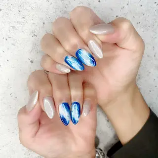 セミロング カラー パーマ ヘアアレンジ メンズ キッズ ネイル マツエク・マツパ Salon Ｋのネイルデザイン