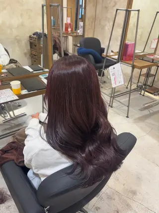 ロング カラー ツヤカラー🫧Sae ネイルモデル募集中のヘアスタイル