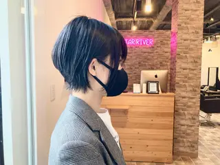 ショート ヘアカラー&縮毛矯正 STAR☆RIVERのヘアスタイル