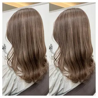 セミロング カラー 村山 茉衣のヘアスタイル