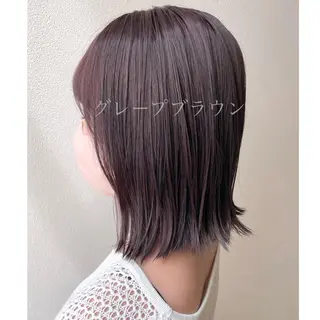 ミディアム カラー 沢田 瞳のヘアスタイル