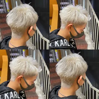 ショート カラー メンズ ご予約 宜しくお願いします！のヘアスタイル