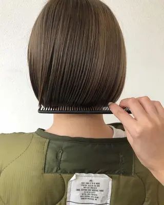 ショート 柔らかベージュ🩰/ 新潟駅/くるみのヘアスタイル