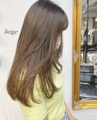 ロング カラー 鈴木早記　insta →saki_03sのヘアスタイル