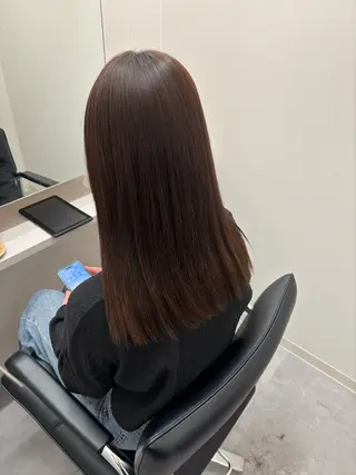 セミロング とき/髪質改善/透明 感カラー☘️のヘアスタイル