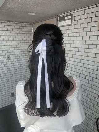 ロング 参列♡デートゆるふわ ヘアメイク🎀みゆうのヘアスタイル