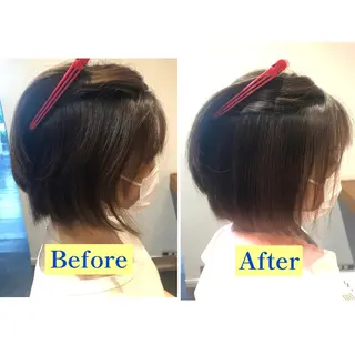 ショート カラー パーマ ヘアアレンジ メンズ キッズ ネイル マツエク・マツパ アイブロウ 高山🐬髪質改善 池袋で縮毛矯正のヘアスタイル