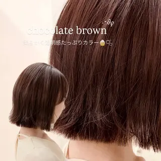 ミディアム カラー 🍒透明感カラー/ セット/SAKURAのヘアスタイル