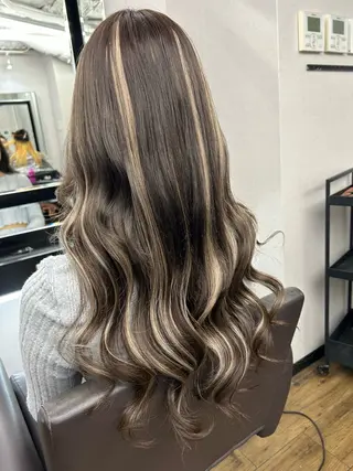 ロング カラー ヘアアレンジ レイヤー/エクステ alpha下妻のヘアスタイル