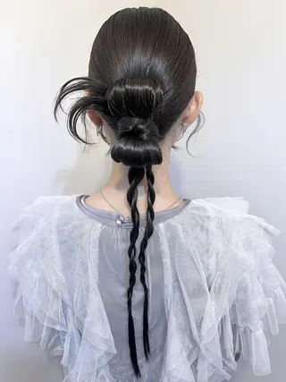 ヘアアレンジ 🤍ヘアセット.ヘア アレンジ湯山詩織🤍のヘアスタイル