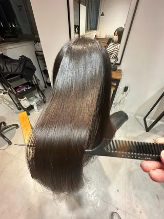 ロング 丹羽大喜 縮毛矯正/美髪矯正のヘアスタイル