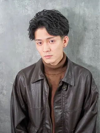 ショート パーマ 田場 彪太郎のヘアスタイル