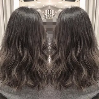 セミロング カラー box mico. mutsumiのヘアスタイル