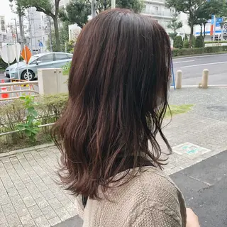 セミロング 柏木 彩花のヘアスタイル