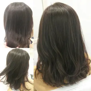 ミディアム カラー パーマ ヘアアレンジ メンズ キッズ ネイル マツエク・マツパ MEGUMI megumiのヘアスタイル