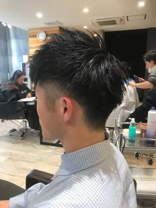 ショート カラー パーマ ヘアアレンジ メンズ キッズ ネイル マツエク・マツパ EnBlesS西宮 マンツーマン神道有基のヘアスタイル