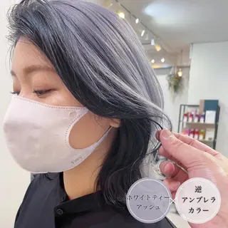 ショート カラー アンブレラカラー💫 フェイスフレーミングのヘアスタイル