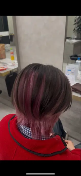 カラー HAIR＆MAKE EARTH  戸塚店所属・透明感デザインカラー /髙橋/白髪ぼかし可のヘアスタイル