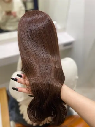 ロング 松井 優佳のヘアスタイル