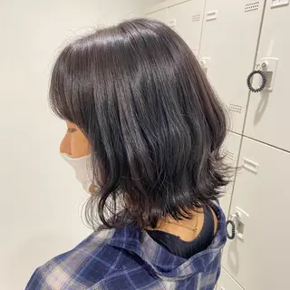 セミロング カラー ヘアアレンジ mai🍑暖色カラー /レイヤー💖のヘアスタイル