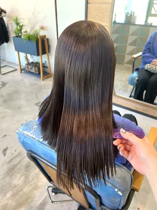 カラー かわの ももな 💜ྀིのヘアスタイル