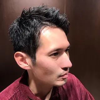 ショート プレミアムバーバー 表参道のヘアスタイル