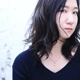 ミディアム 中山 泰徳のヘアスタイル