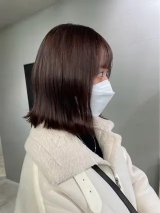 ミディアム カラー 🤎髪質改善/カラー ｜鮫島芽依🤎のヘアスタイル