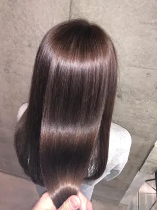 セミロング カラー パーマ ヘアアレンジ 野口 秀人 🫧髪質改善🫧のヘアスタイル