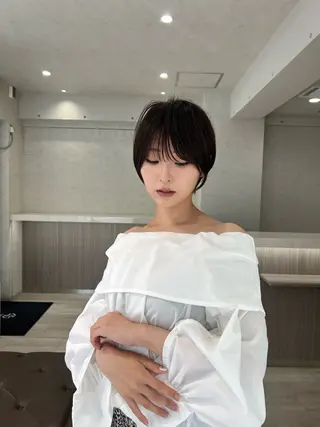 ショート 年齢悩みを全て解消/ 白髪と癖毛 松本雄光のヘアスタイル