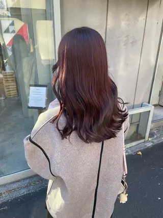 ロング カラー ヘアアレンジ えびけん/色落ちまで 可愛い♥️のヘアスタイル