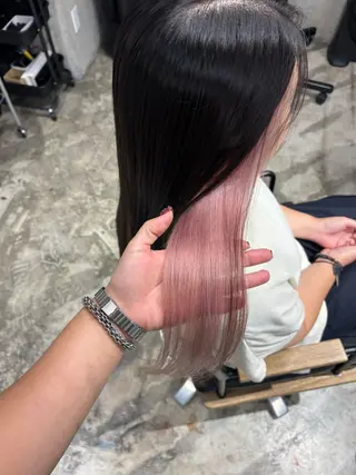 ロング カラー 山本 彩美香のヘアスタイル