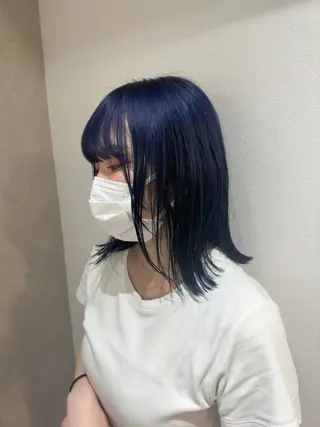 ミディアム カラー ケアブリーチ特化✨/ 艶カラー/エクステのヘアスタイル