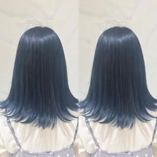 セミロング カラー ヘアアレンジ 🫧柔色/トレンド カラー/川辺晴加のヘアスタイル
