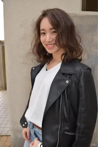 ショート ミディアム カラー _WHITE高槻店 yusukeのヘアスタイル