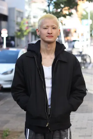 ショート カラー メンズ joh/メンズ/ ブリーチ/矢場町のヘアスタイル